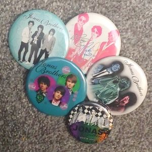 Jonas Brother Burning Up Tour Pinback Buttons